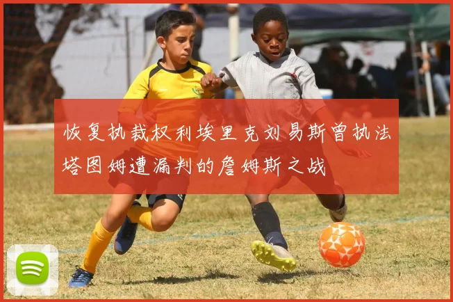 恢复执裁权利埃里克刘易斯曾执法塔图姆遭漏判的詹姆斯之战